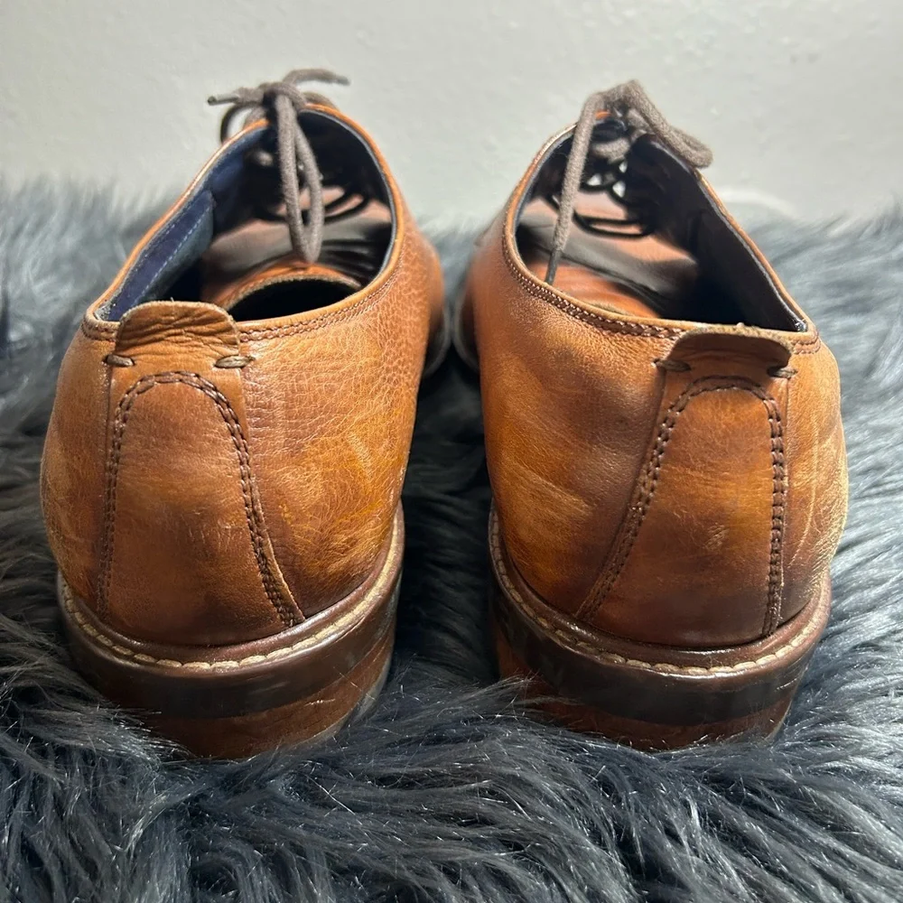 Cole Haan Men Benton Ii Oxford Cap Toe Oxfords Brown Leather Dress Shoes Sz 11M
